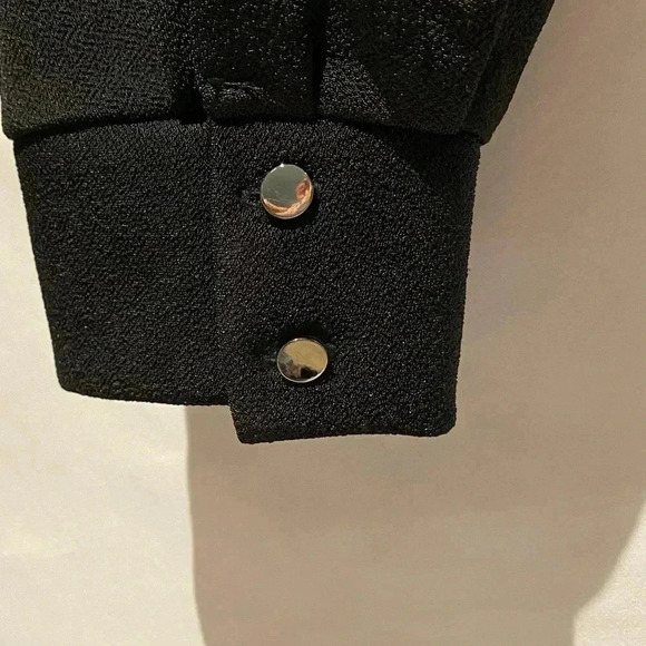 Banana Republic Crepe 3/4 Sleeve Wrap Top, size M, NWT - Picture 3 of 9